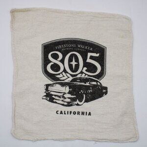 Firestone-Walker 805 Beer White Mechanics Rag Chopped 49-52 Black Chevy Coupe